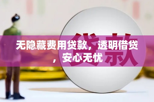东乡无隐藏费用贷款，透明借贷，安心无忧