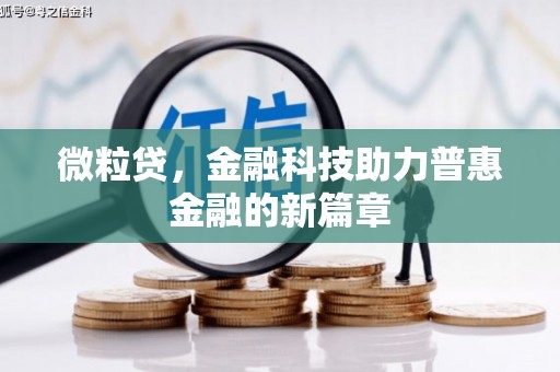 东乡微粒贷，金融科技助力普惠金融的新篇章