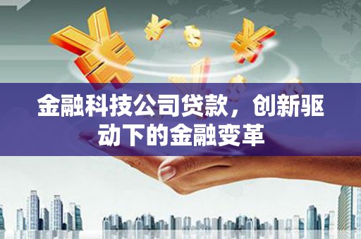 东乡金融科技公司贷款，创新驱动下的金融变革