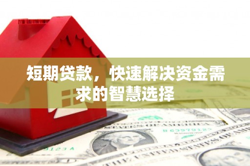 东乡短期贷款，快速解决资金需求的智慧选择