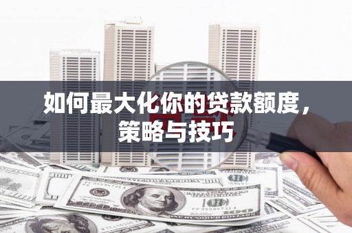 东乡如何最大化你的贷款额度，策略与技巧