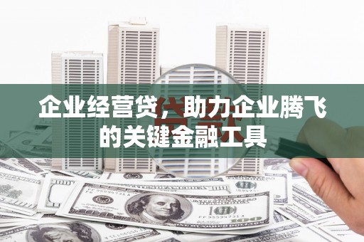 东乡企业经营贷，助力企业腾飞的关键金融工具