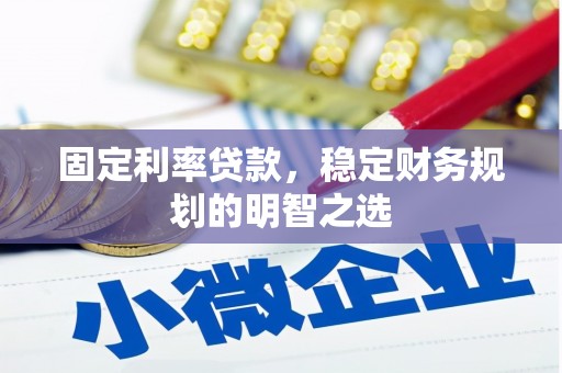东乡固定利率贷款，稳定财务规划的明智之选