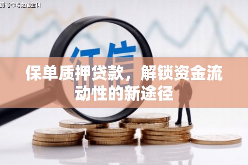 东乡保单质押贷款，解锁资金流动性的新途径