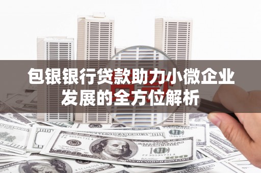 东乡包银银行贷款助力小微企业发展的全方位解析