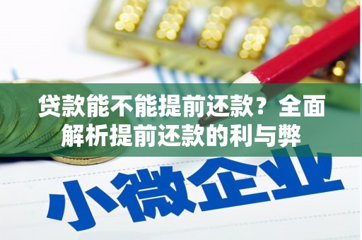 东乡贷款能不能提前还款？全面解析提前还款的利与弊
