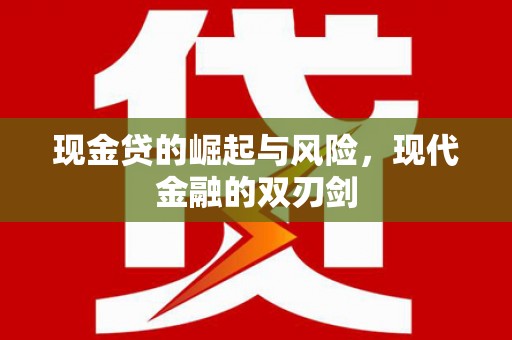 东乡现金贷的崛起与风险，现代金融的双刃剑