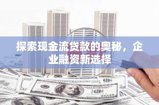 东乡探索现金流贷款的奥秘，企业融资新选择