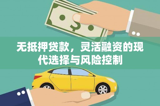 东乡无抵押贷款，灵活融资的现代选择与风险控制