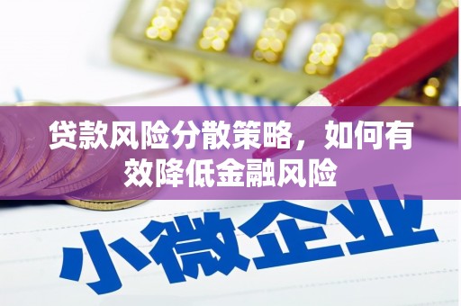 东乡贷款风险分散策略，如何有效降低金融风险