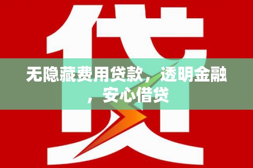东乡无隐藏费用贷款，透明金融，安心借贷