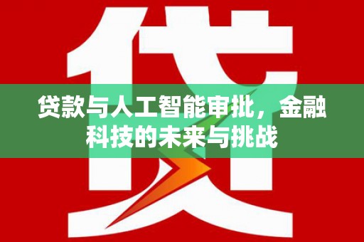 东乡贷款与人工智能审批，金融科技的未来与挑战