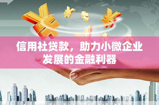 东乡信用社贷款，助力小微企业发展的金融利器