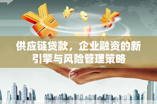 东乡供应链贷款，企业融资的新引擎与风险管理策略