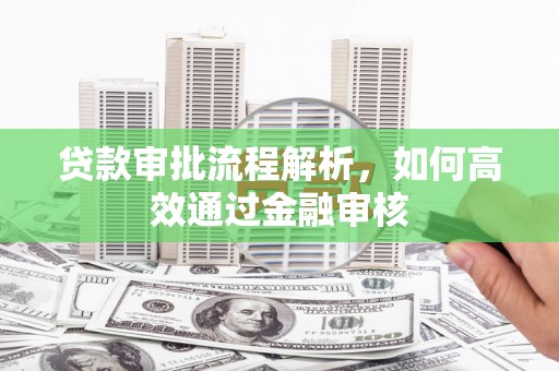 东乡贷款审批流程解析，如何高效通过金融审核