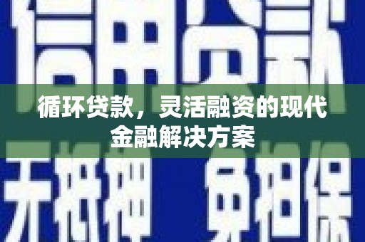 东乡循环贷款，灵活融资的现代金融解决方案