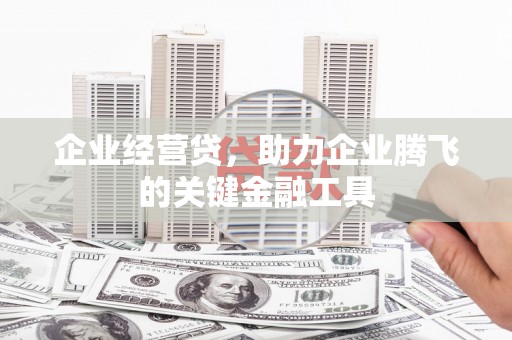 东乡企业经营贷，助力企业腾飞的关键金融工具