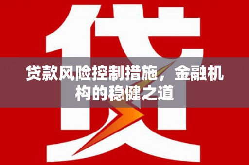 东乡贷款风险控制措施，金融机构的稳健之道