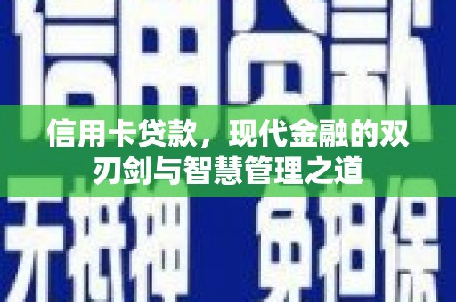 东乡信用卡贷款，现代金融的双刃剑与智慧管理之道