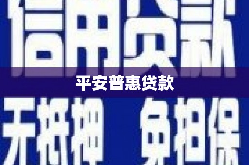 东乡平安普惠贷款