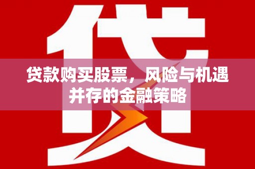 东乡贷款购买股票，风险与机遇并存的金融策略