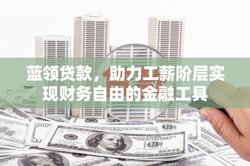 东乡蓝领贷款，助力工薪阶层实现财务自由的金融工具