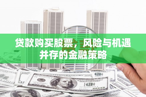 东乡贷款购买股票，风险与机遇并存的金融策略