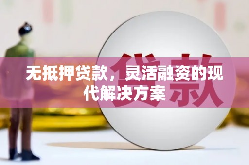 东乡无抵押贷款，灵活融资的现代解决方案