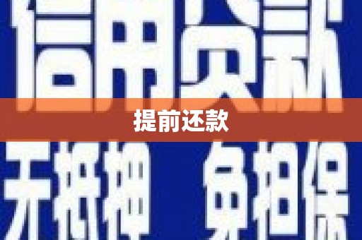 东乡提前还款