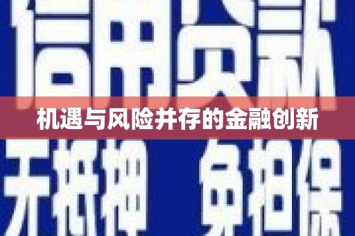 东乡机遇与风险并存的金融创新