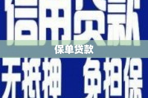 东乡保单贷款